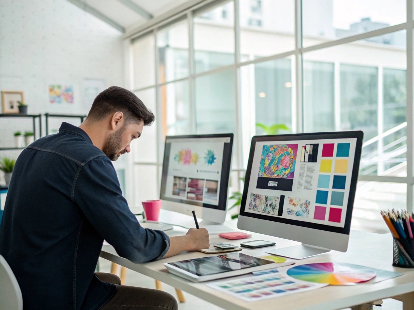 디자이너 작업 모습